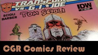 CGR Comics - TRANSFORMERS VS. G.I. JOE #1 comic book review