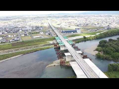 【福井県】一般県道　福井森田丸岡線（新九頭竜橋）の進捗状況（令和２年９月時点）