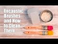 Encaustic brushes and how to clean them