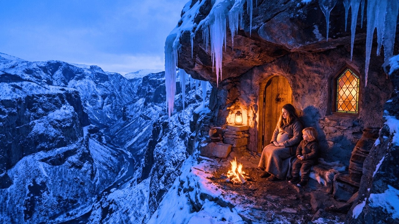 Embarazada y Sin Opciones: Talló Una Cueva en el Acantilado Para Criar a Sus Hijos