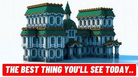 6 Hours of Speedbuilding a Minecraft Castle in 27 Seconds