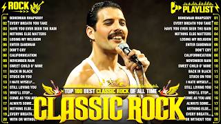 Top 100 Classic Rock Songs 70s 80s 90s ⚡ Queen, Guns N' Roses, Metallica, AC/DC, Aerosmith, Bon Jovi
