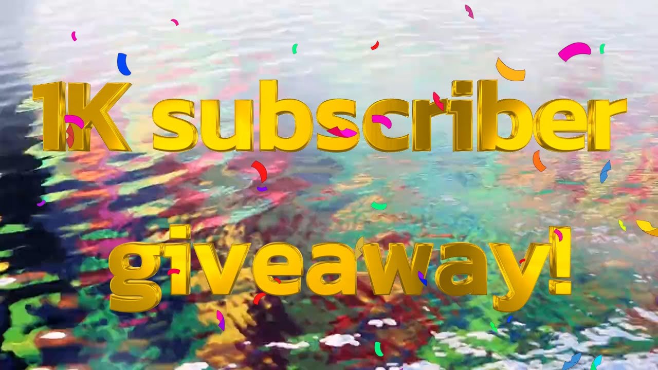 🏻 CLOSED 1K subscriber give away! SIGN UP video! Amazon gift cards ...