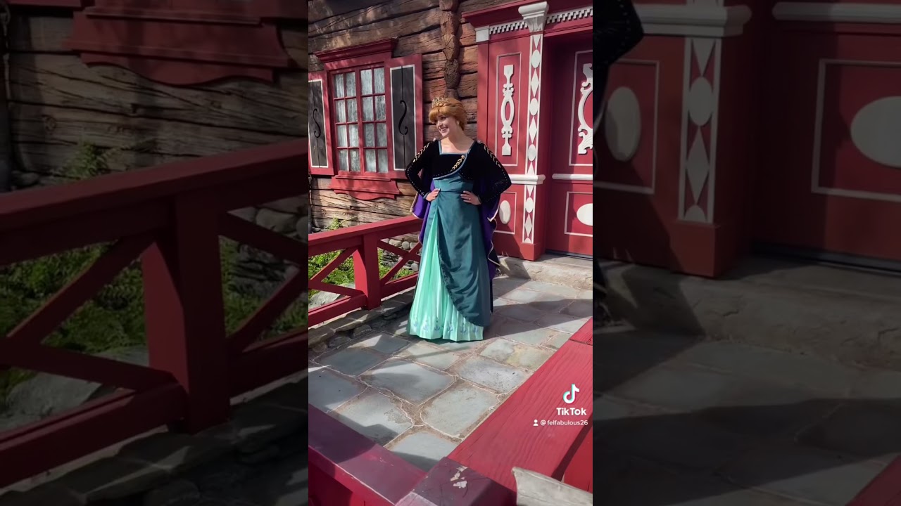 Disney Character at Disneyland with Frozen Anna and Elsa fun and exciting kids