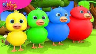 learn colors five little ducks bluloo nursery rhymes kids