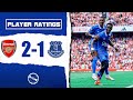 Idrissa Gueye Goal Machine! | Arsenal 2-1 Everton | Player Ratings