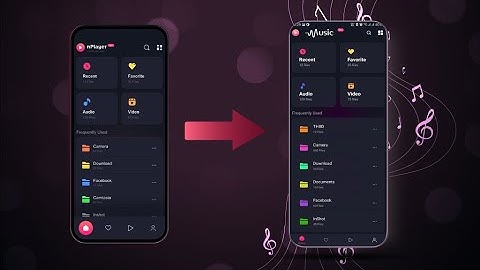 Music Player Home Page With Fragment Using RecyclerView, & Model Class  In Andorid Studio Part 4