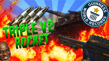 Worlds First SOLO Triple V2 Rocket on Gridiron | The BEST EVER Gameplay on Call of Duty WW2.