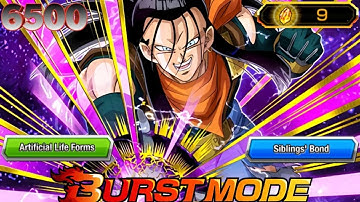 ALL MISSIONS COMPLETED! 6500 POINTS BURST MODE VS AGL SUPER 17 - Dragon Ball Z Dokkan Battle