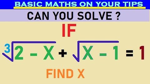 Olympiad Question | Solve the Radical Equation with Cube and Square Roots | Math Olympiad Training