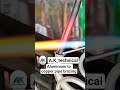 aluminium ke pipe per copper pipe ki brazing