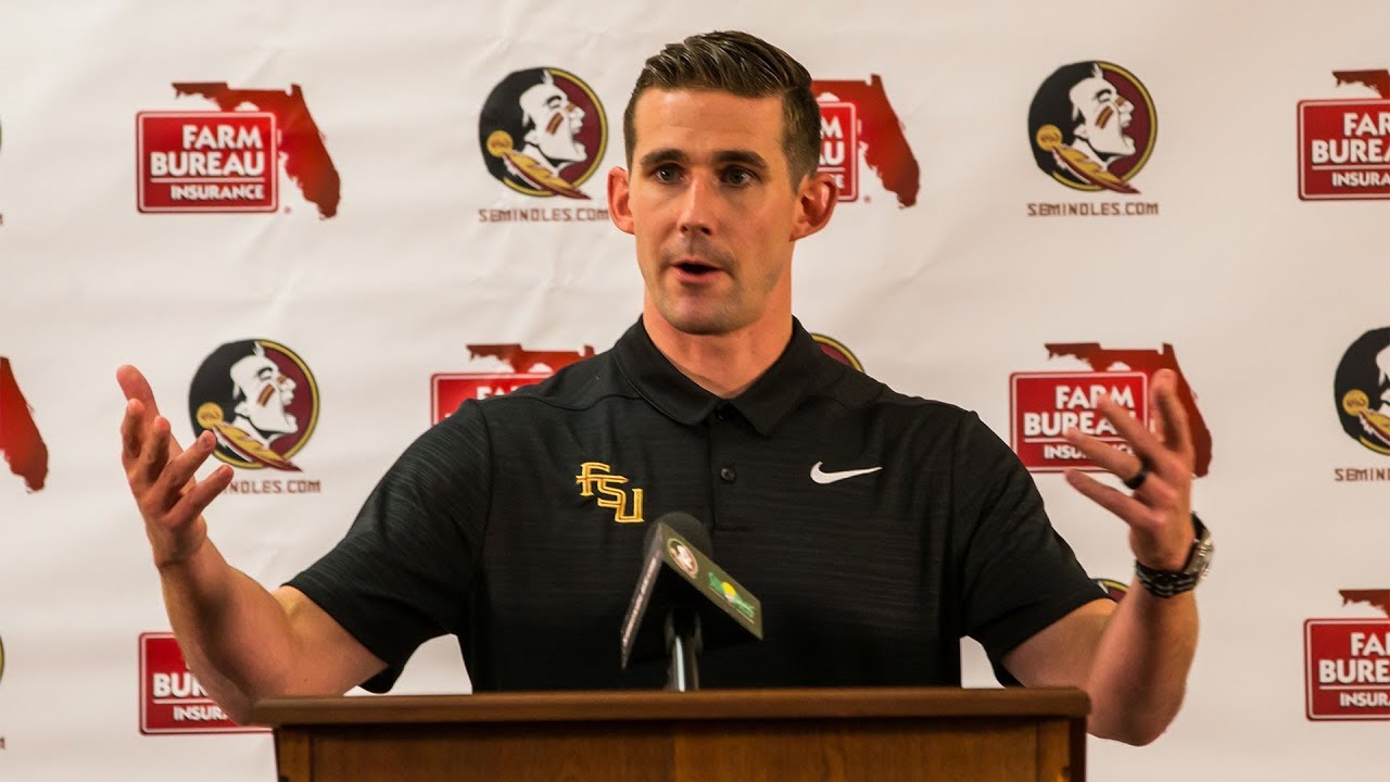 football score Walt Bell Fall Camp Press Conference