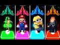 Dancing CGI Alien vs Mario Bros vs Minion vs Felonious gru Tiles Hop hit 
