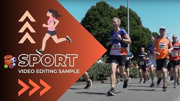 Sports Video Editing Sample - intro video of marathon run