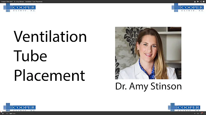 Cooper Clinic ENT   Dr  Amy Stinson   Ventilation ...