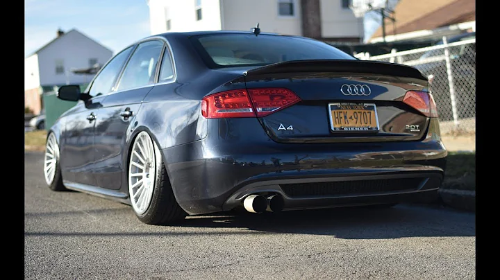 2012 AUDI A4 B8- Muffler Delete + Resonator delete Sounds