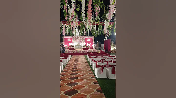 Indian Wedding decoration ideas | Wedding Stage #reels #music #shorts