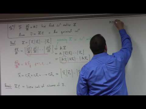 Differential Equations: matrix