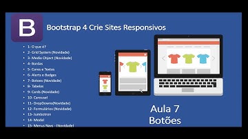 Curso de Bootstrap 4 Site responsivo - Aula 7 de 15 Botões