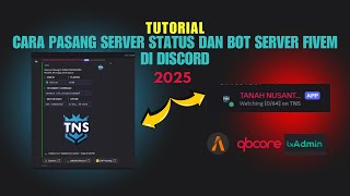 PART 12 | Tutorial CARA PASANG SERVER STATUS DAN BOT SERVER FIVEM DI DISCORD 2025