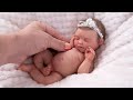 Miniature baby daily routine  feeding and bedtime for silicone reborn bailey asleep