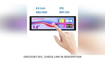 Waveshare 8.8 inch IPS 480x1920 Pixel Capacitive Touchscreen DSI Display 10-point Touch for Raspberr