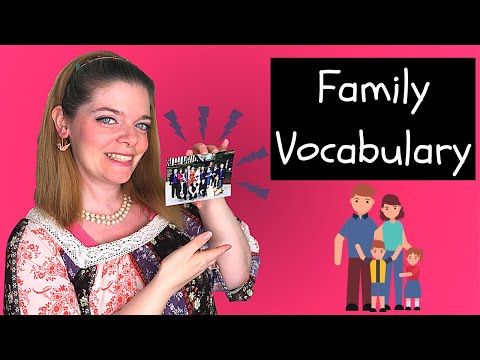 Family Vocabulary: How To Talk About Family in English!   👨‍👩‍👧  家族の語彙: 英語で家族についての話し方