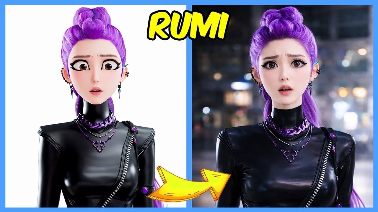 KPOP Demon Hunters in Real-Life TikTok Version ~ Guess Demon Hunter By Dancing💃️🎵 Rumi, Jinu, Golden