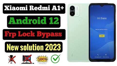 Redmi A1+ Frp Bypass ,Android 12, Without Pc / New solution / All Xiaomi Frp unlock MIUI-13