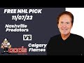 NHL Pick - Nashville Predators vs Calgary Flames Prediction, 11/7/2023 Free Best Bets & Odds