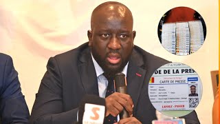 Production de la carte de presse : Une bonne nouvelle est annoncée par le ministre