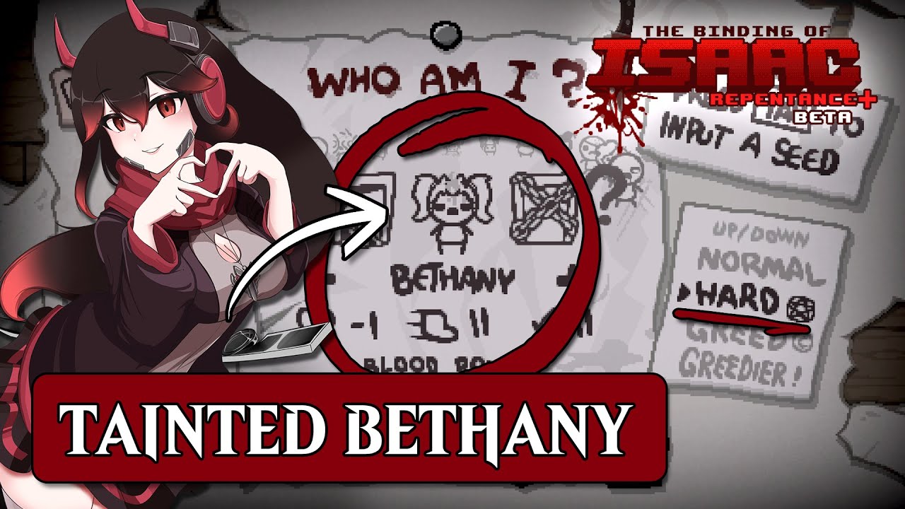 Tainted Bethany Run in the Binding of Isaac