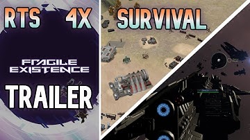 Fragile Existence | Announcement Trailer | Space RTS 4X SURVIVAL coming out in 2022
