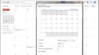 Printing from Google Online Calendar screenshot 4