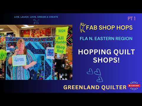 North East Fla Shop Hop, Hop, Hop for quilters & Sewist, Sewers #florida #quilting #shopping