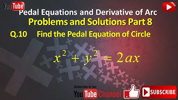 Pedal Equation Problem and Solution Part 8