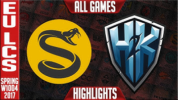 Splyce vs H2k All Games Highlights - EU LCS W10D4 Spring 2017 - SPY vs H2K All Games