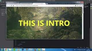 Full Width And Height Intro Page Which Disappears As You Scroll | HTML, CSS, jQuery