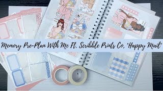 Memory Pre-Plan With Me Ft.  Scribble Prints Co, Happy Mail
