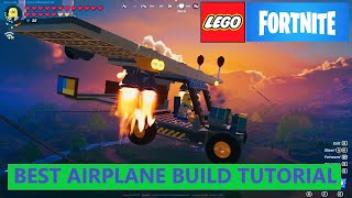 How To Build A Simple Airplane In Lego Fortnite Self Landing With Steering