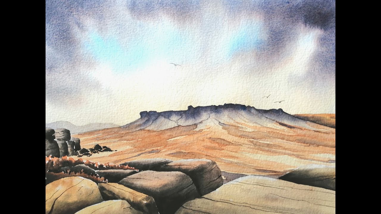 How to paint a Peak Didtrict Landscape in watercolour