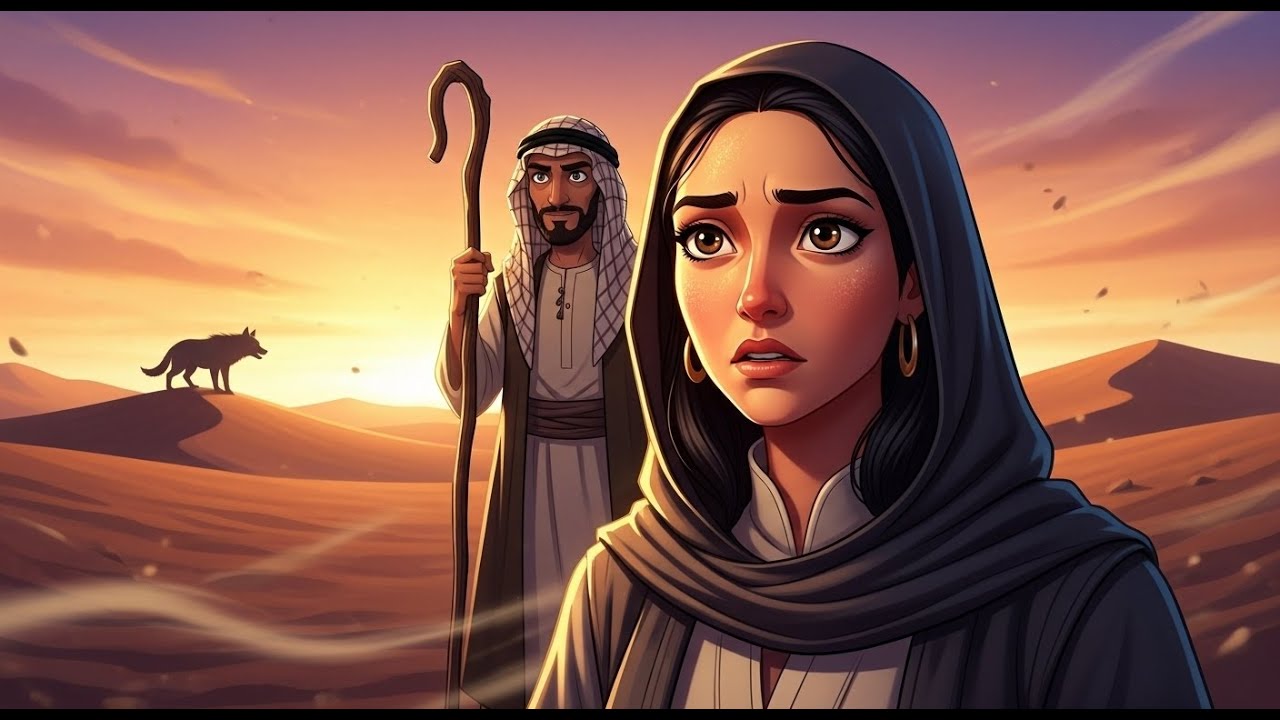 الأميرة التائهة في الصحراء… والرجل الفقير الذي أنقذها من الذئب! 😱🔥