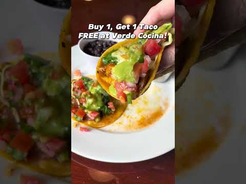 Video thumbnail: Buy One, Get One Taco Free at Verde Cocina in Portland, OR