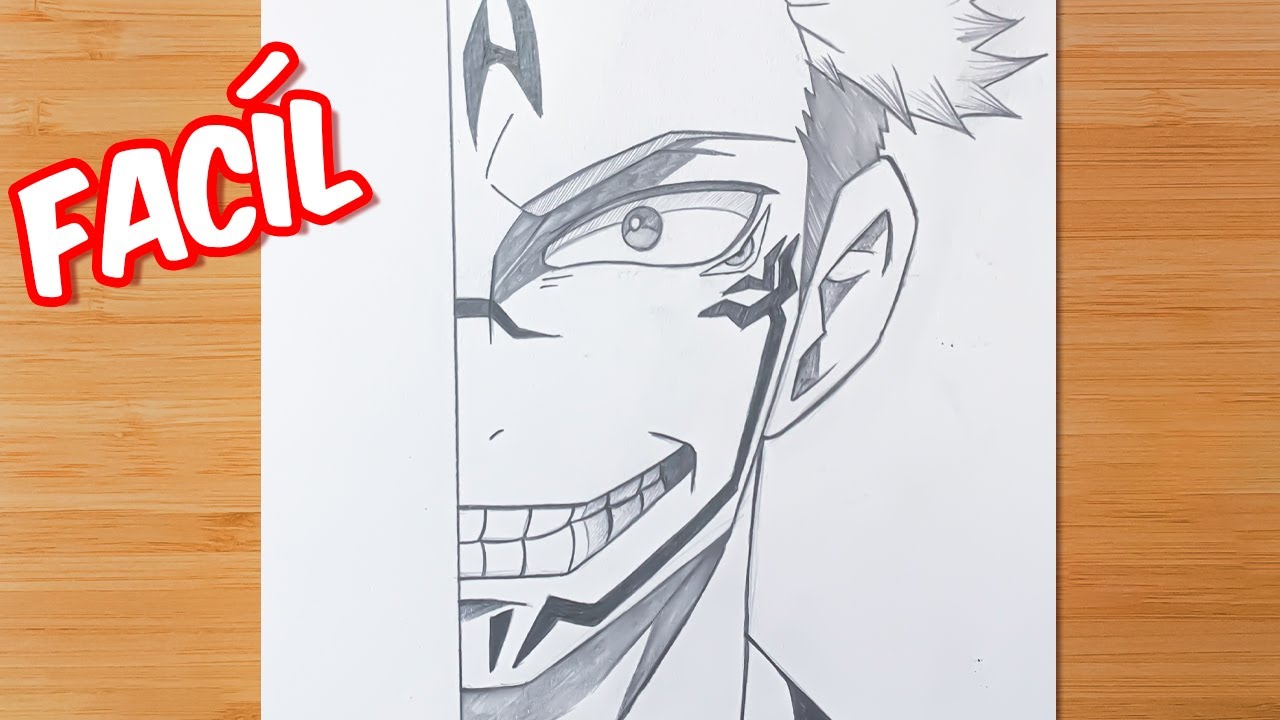 ️ Cómo Dibujar a SUKUNA Paso a Paso a Lápiz FÁCIL 👹 JJK - YouTube