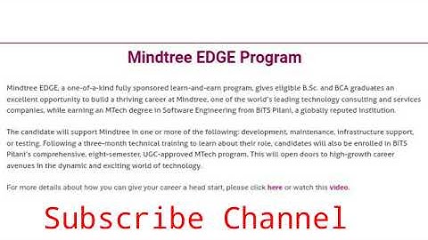 Mindtree Is Hiring For BCA & Bsc Students | Apply Now