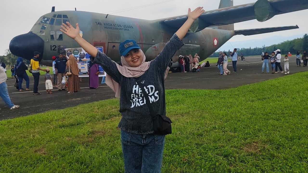 OPEN BASE LANUD ABD SALEH MALANG SERU BANGET LIHAT PESAWAT TNI AU