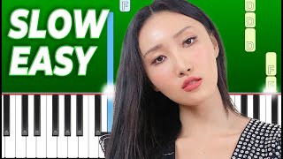 HWASA (MAMAMOO) - (Maria) (Slow Easy Piano Tutorial)