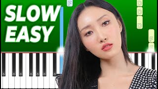Hwasa Mamamoo - Maria Slow Easy Piano Tutorial