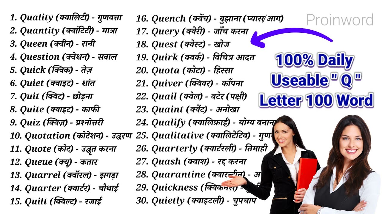 Q se word / Master 100+English Words Starting with Q! (Vocabulary Practice & Pronunciation 