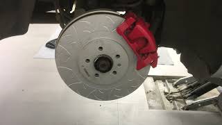 Audi A4 B8.5 2014-2016 install 7N brake, steering wheel, rear diffuser.